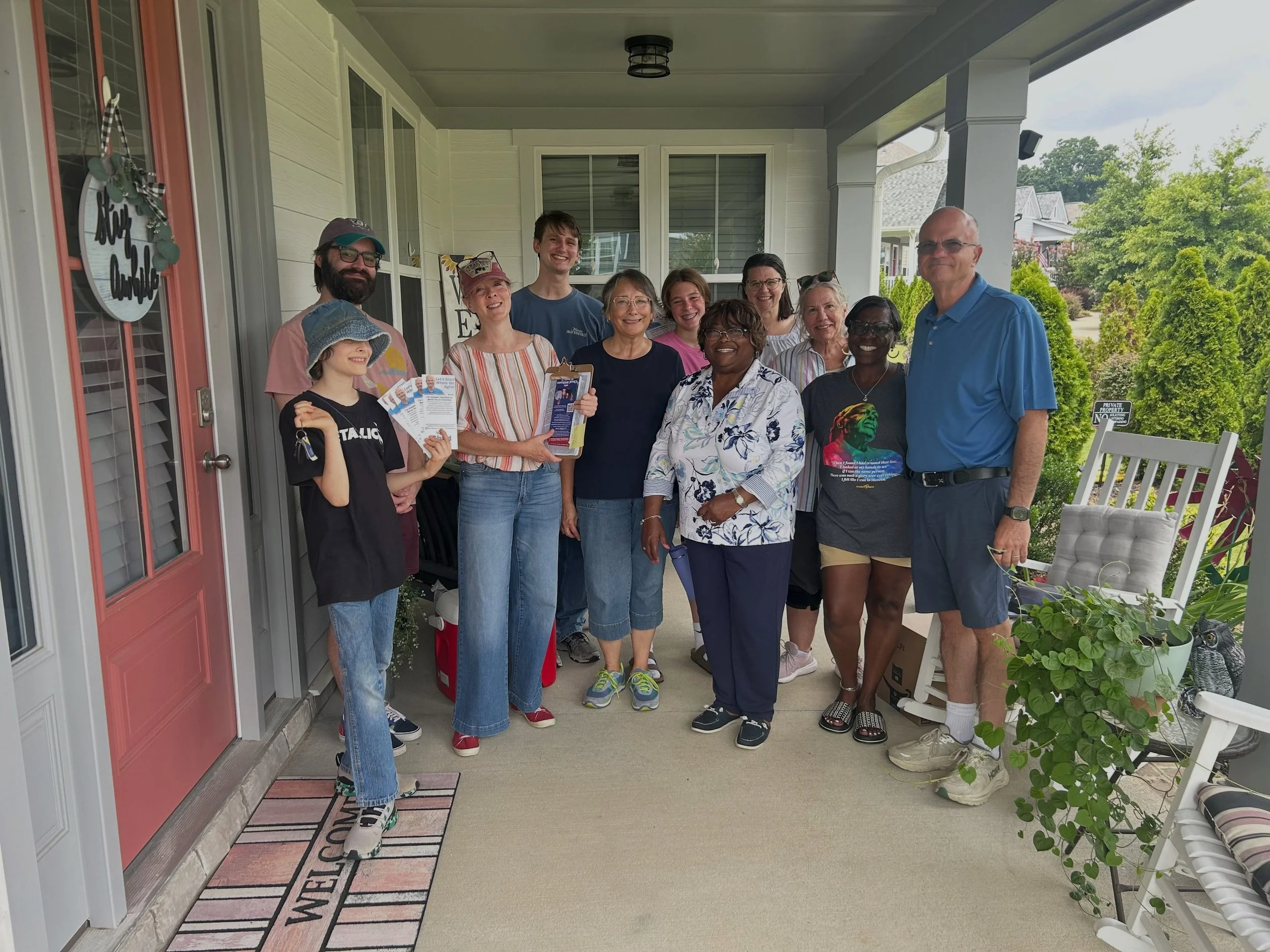 Big thanks to Vera Hammond for hosting our volunteer door knockers in Riverwalk yesterday! We had so much fun meeting neighbors, talking about why this race matters, and reminding everyone to vote in the Primary on September 1st! #southcarolina #sena