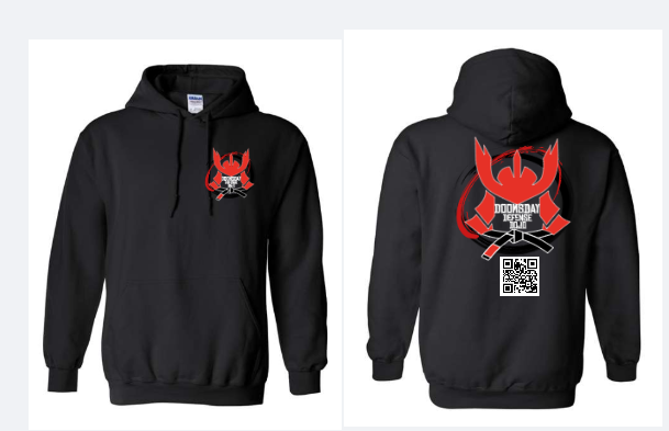 DOOMSDAY SIGNATURE HOODIE (WITH QR CODE BACK DESIGN)