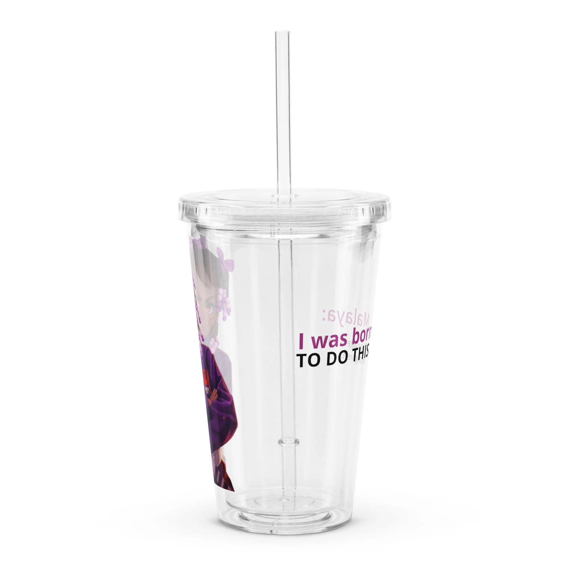 CLEAR PLASTIC TUMBLER – “MALAYA” EDITION