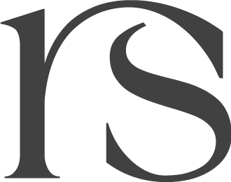 Black and white logo with a large stylized letter 'S' and a curved shape around it.