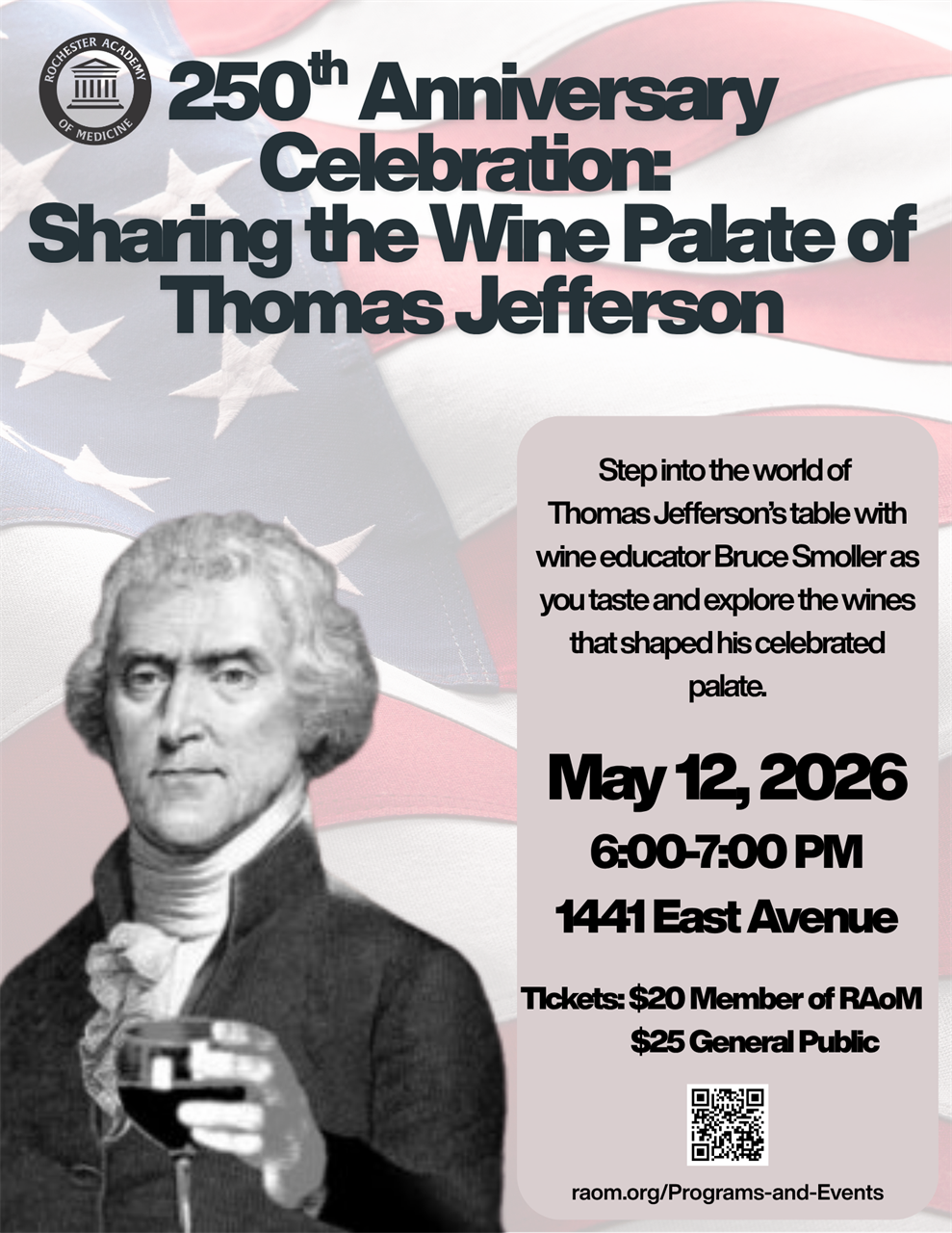 250th Anniversary Celebration: Sharing the Wine Palate of Thomas Jefferson