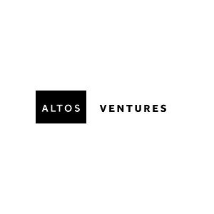 Black background with white text reading 'ALTOS WENTURES'