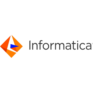 Informatica logo with an orange and black diamond shape and the word 'Informatica' in gray text.