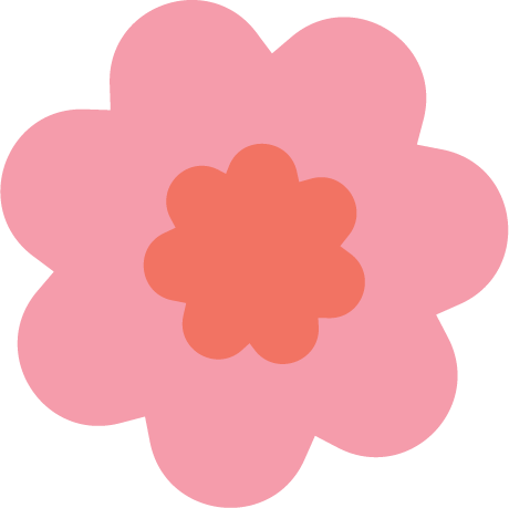 A pink flower with a darker pink center.