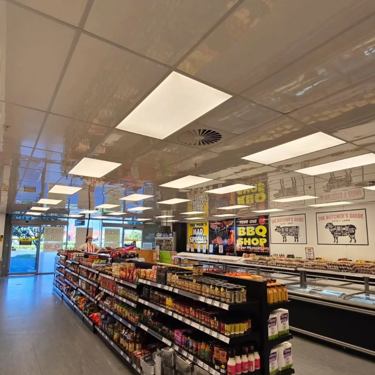 Fresh cuts deserve fresh lighting 🔪⚡️

Bit of a glow-up at Mad Butcher Mt Roskill

Fluoros out, LED panels in &mdash; cleaner, brighter light across the whole shop. No flicker, better coverage, and a more modern feel straight away.

Also means bette