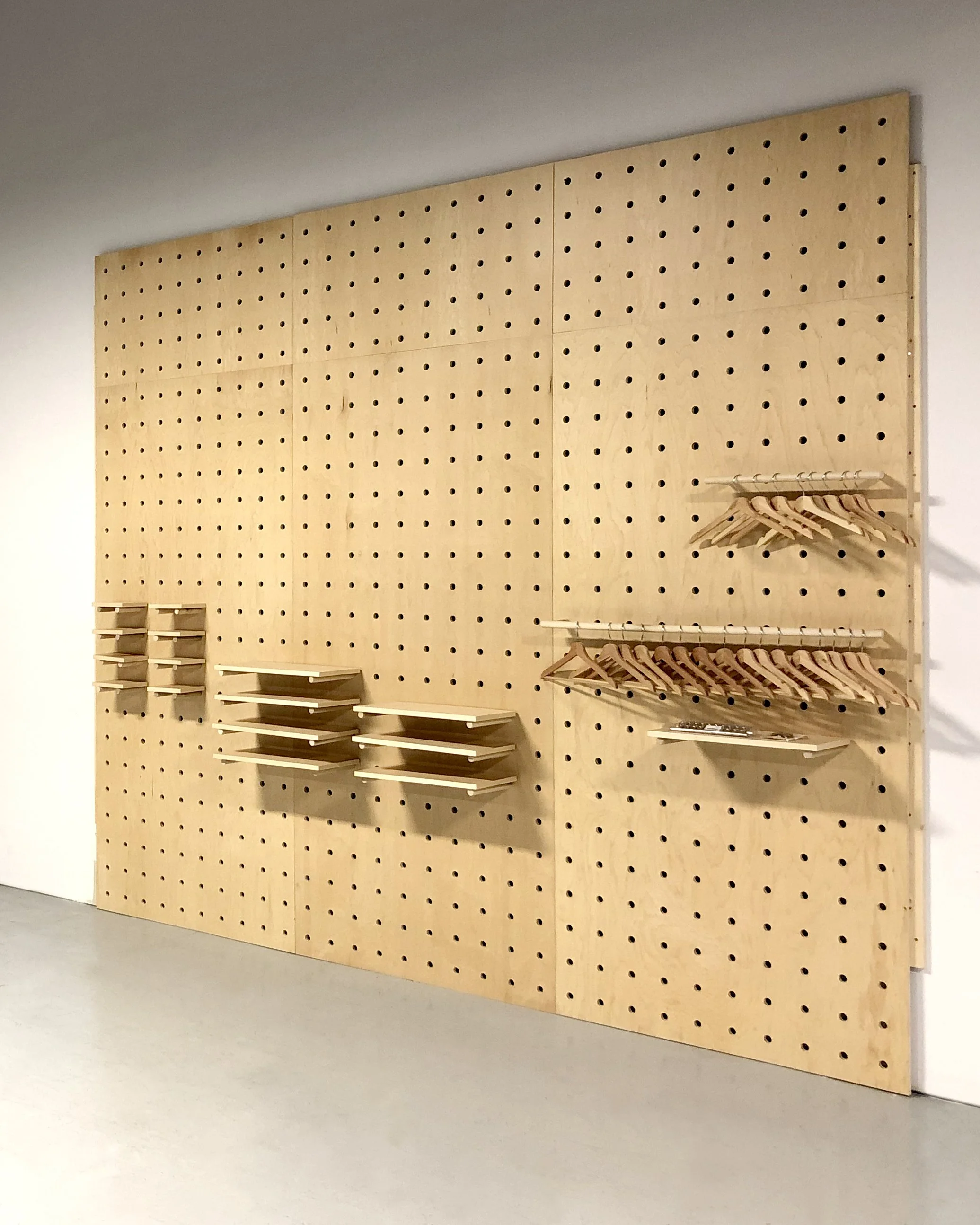 Large Pegboard Display