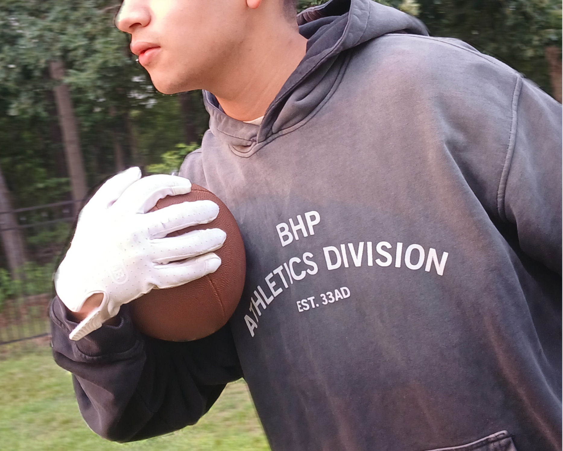 BY HIS POWER for athletes. Discover quality Christian clothing for all sports like football, flag football, basketball, soccer, track, and general athletic training!