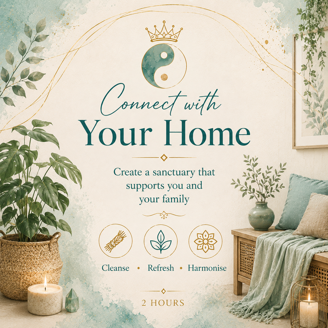 CONNECT WITH YOUR HOME – Feng Shui Mapping & Alignment