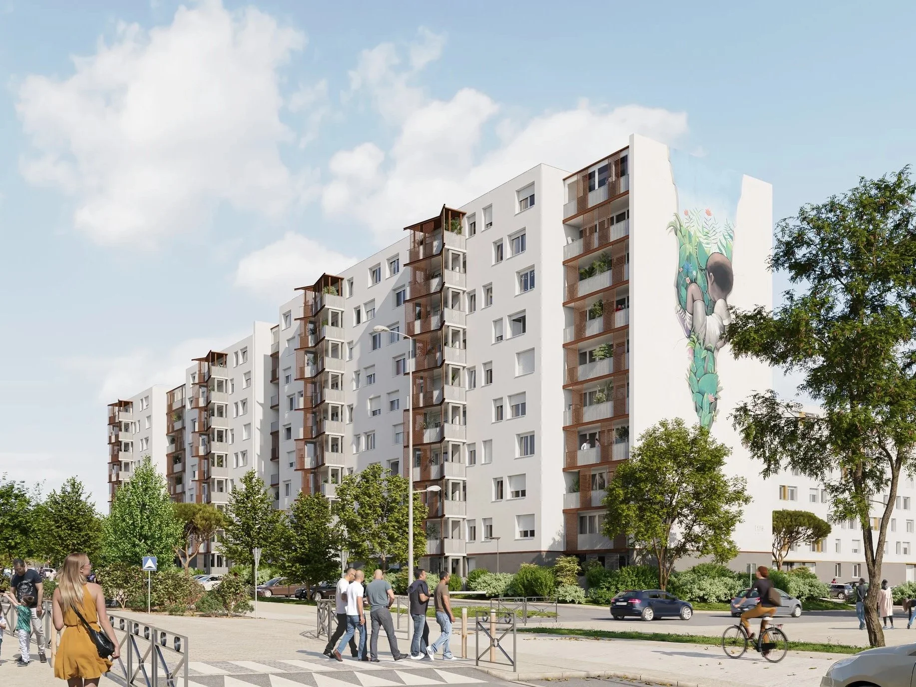 Réhabilitation de la Résidence Thouars de 463 logements à Talence (33)