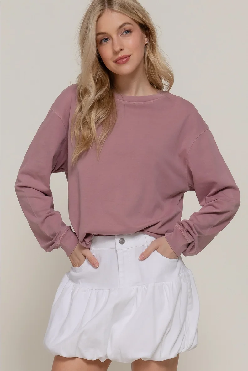 Mauve Meadow Crewneck
