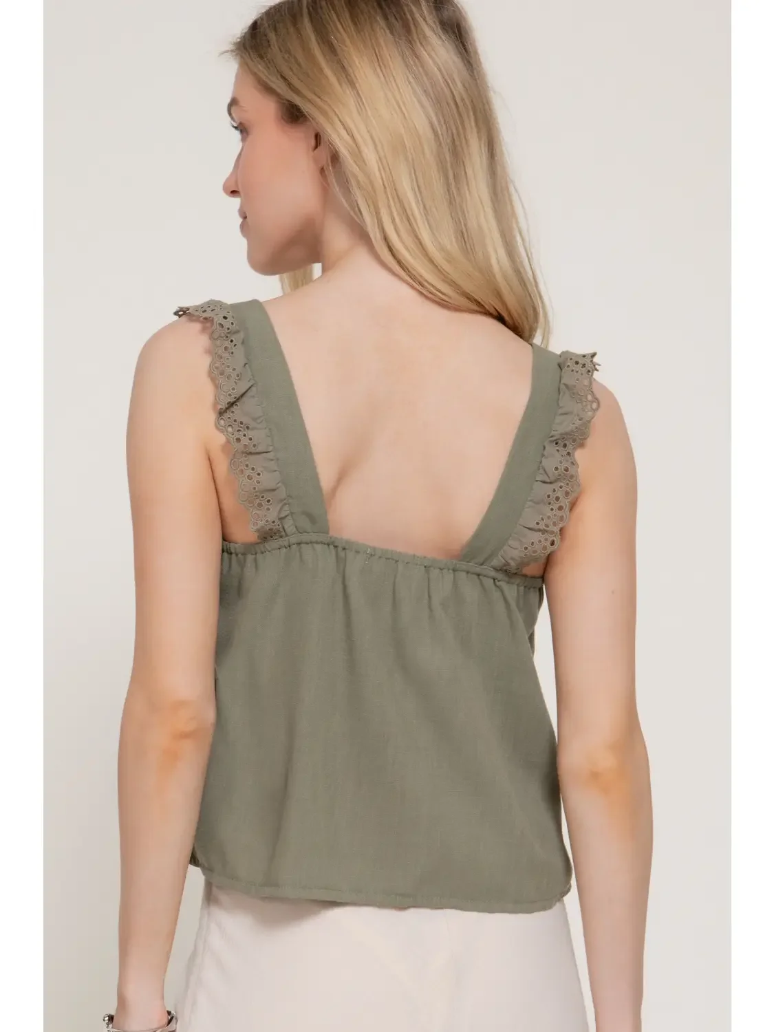 Olive Green Top back.webp