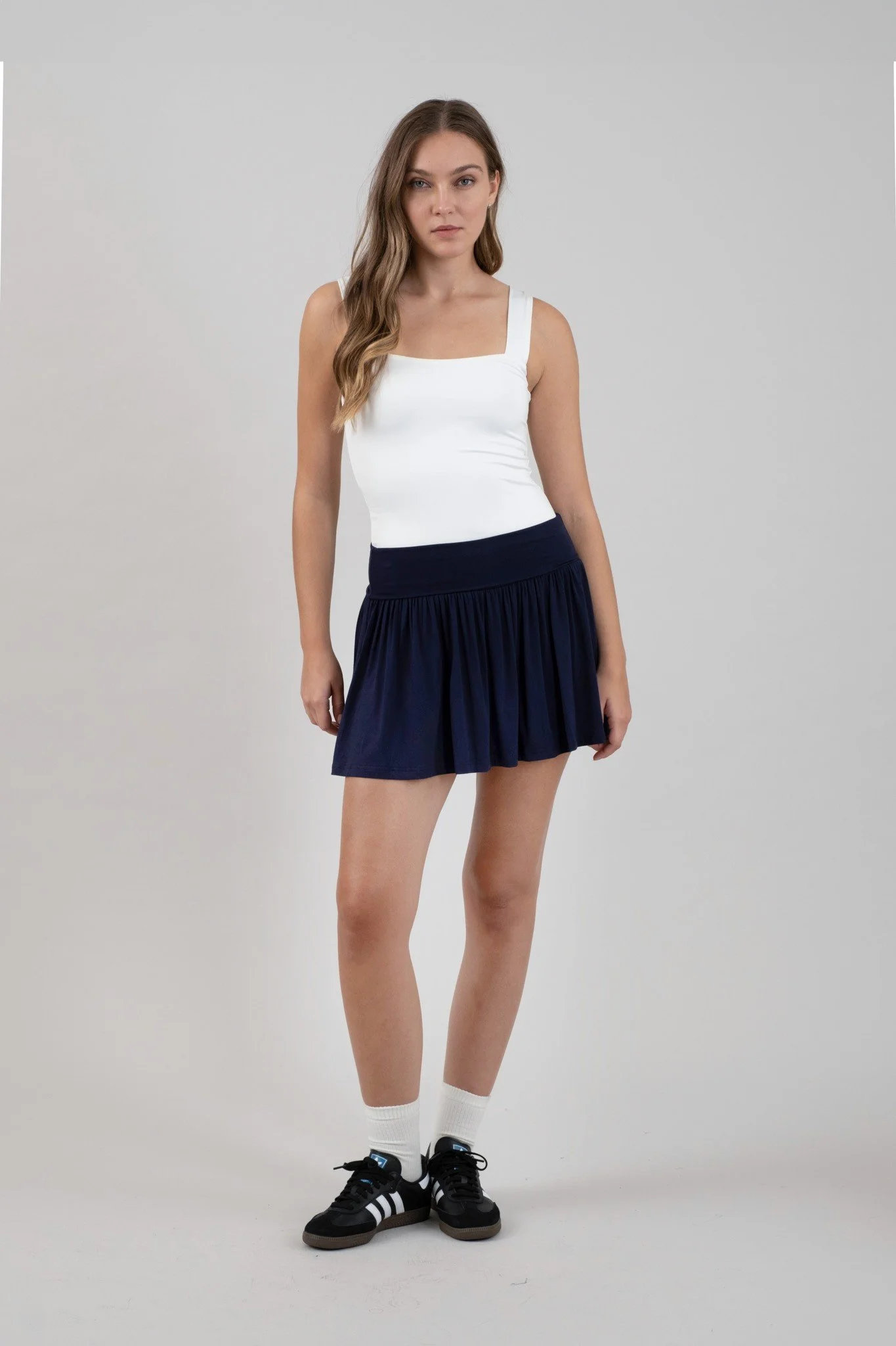Navy Active Skort w/Built in Shorts