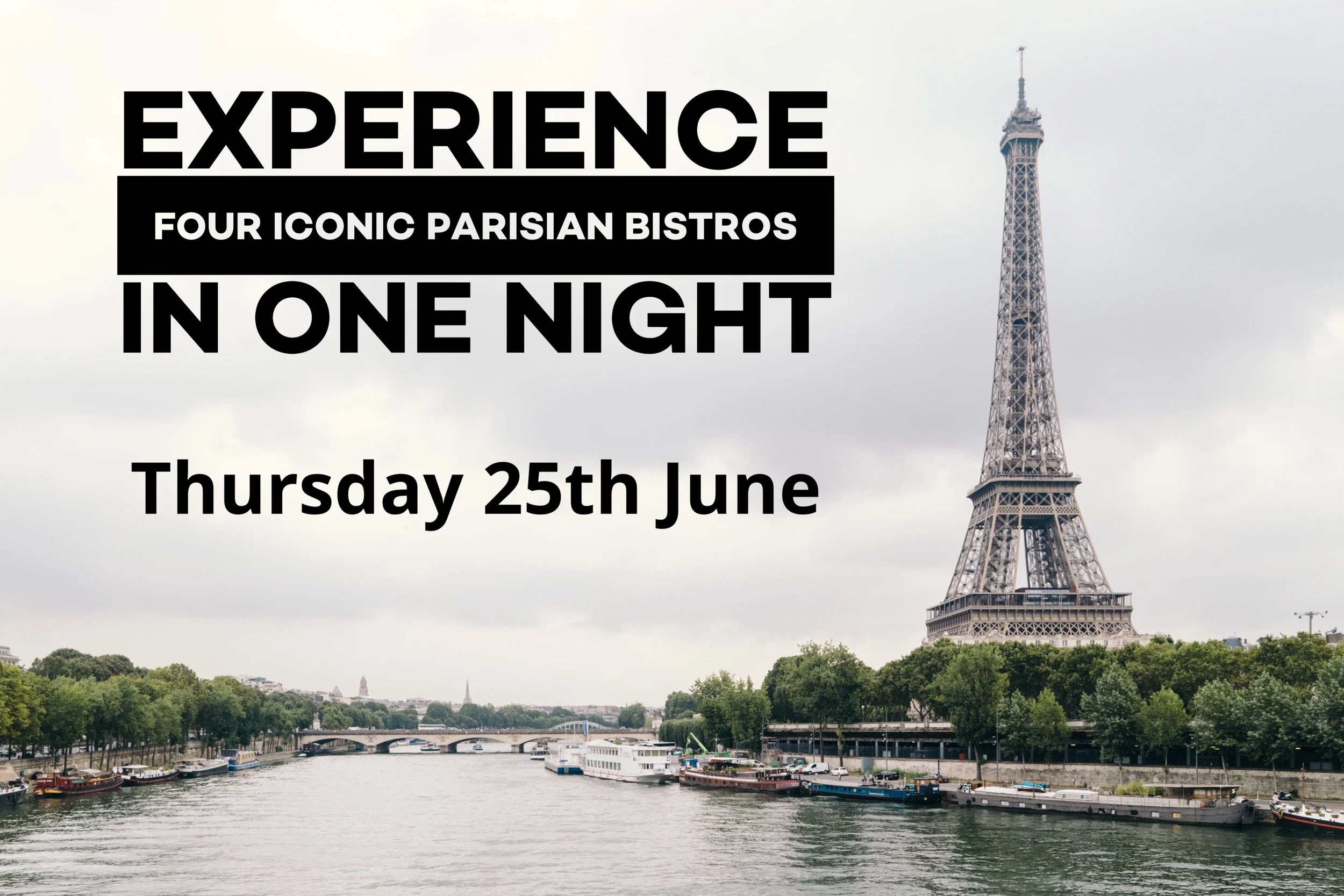 Experience Four Iconic Parisian Bistros in One Night