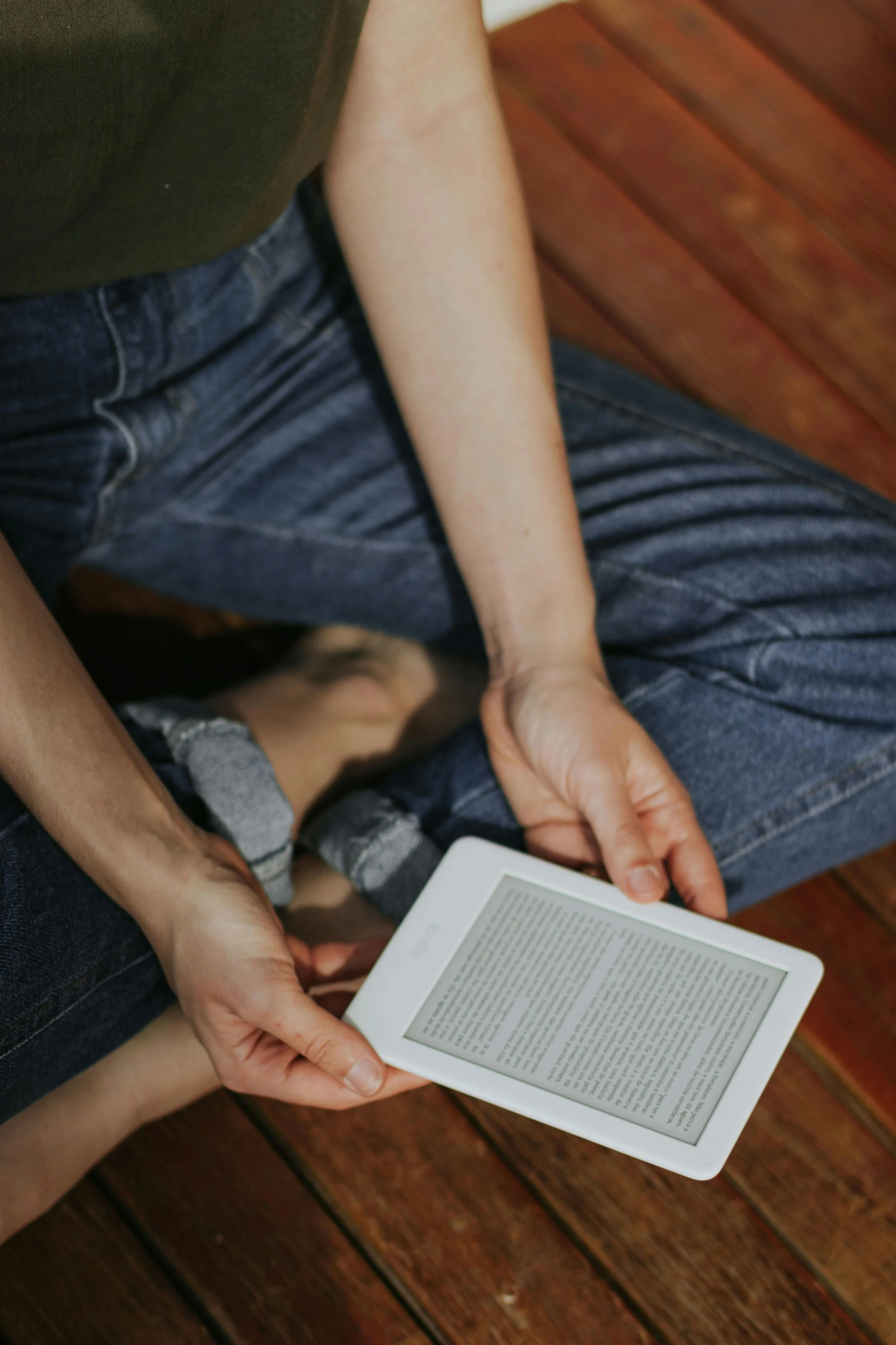 Taking time to read and think in a calm home setting