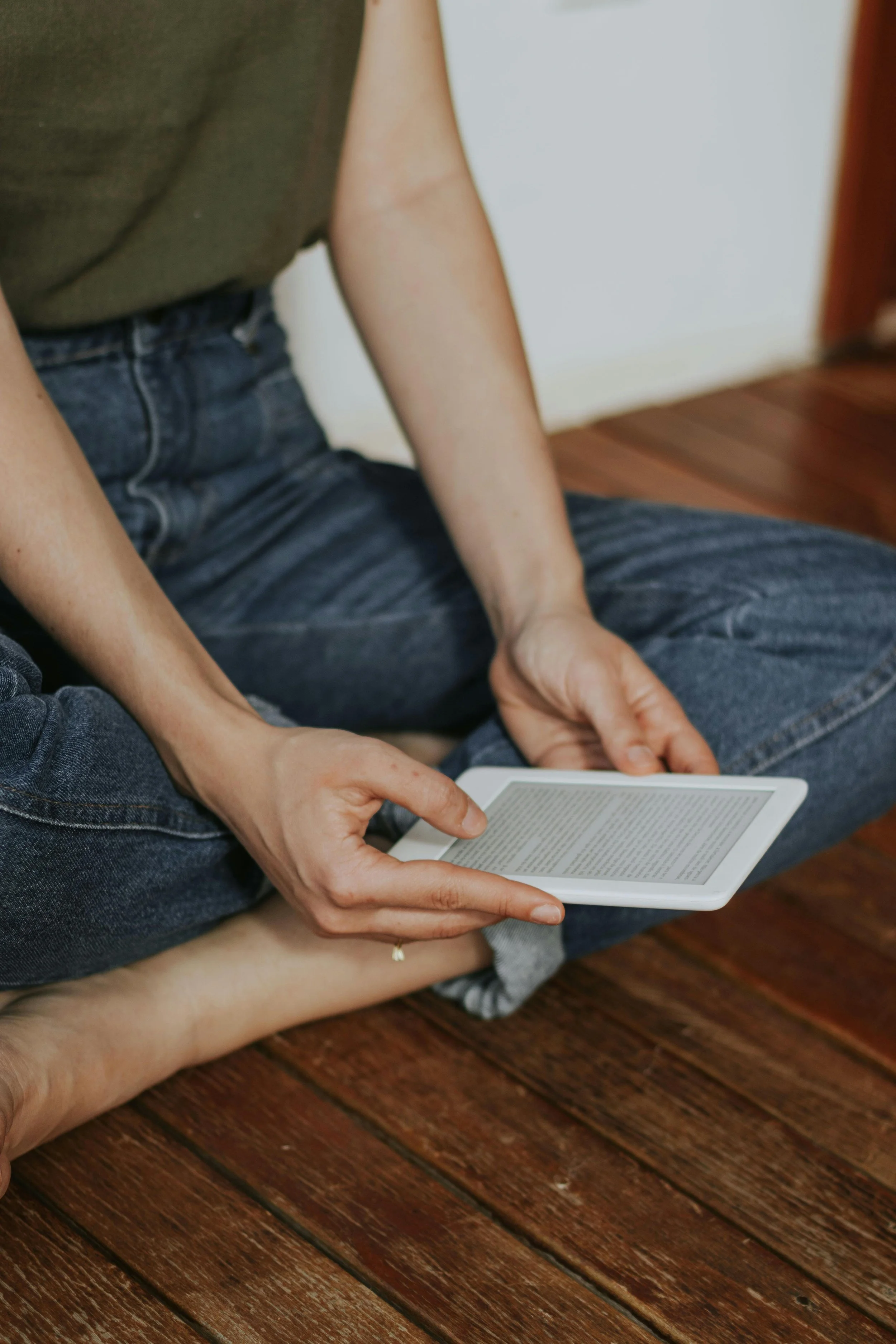 Taking time to read and think in a calm home setting