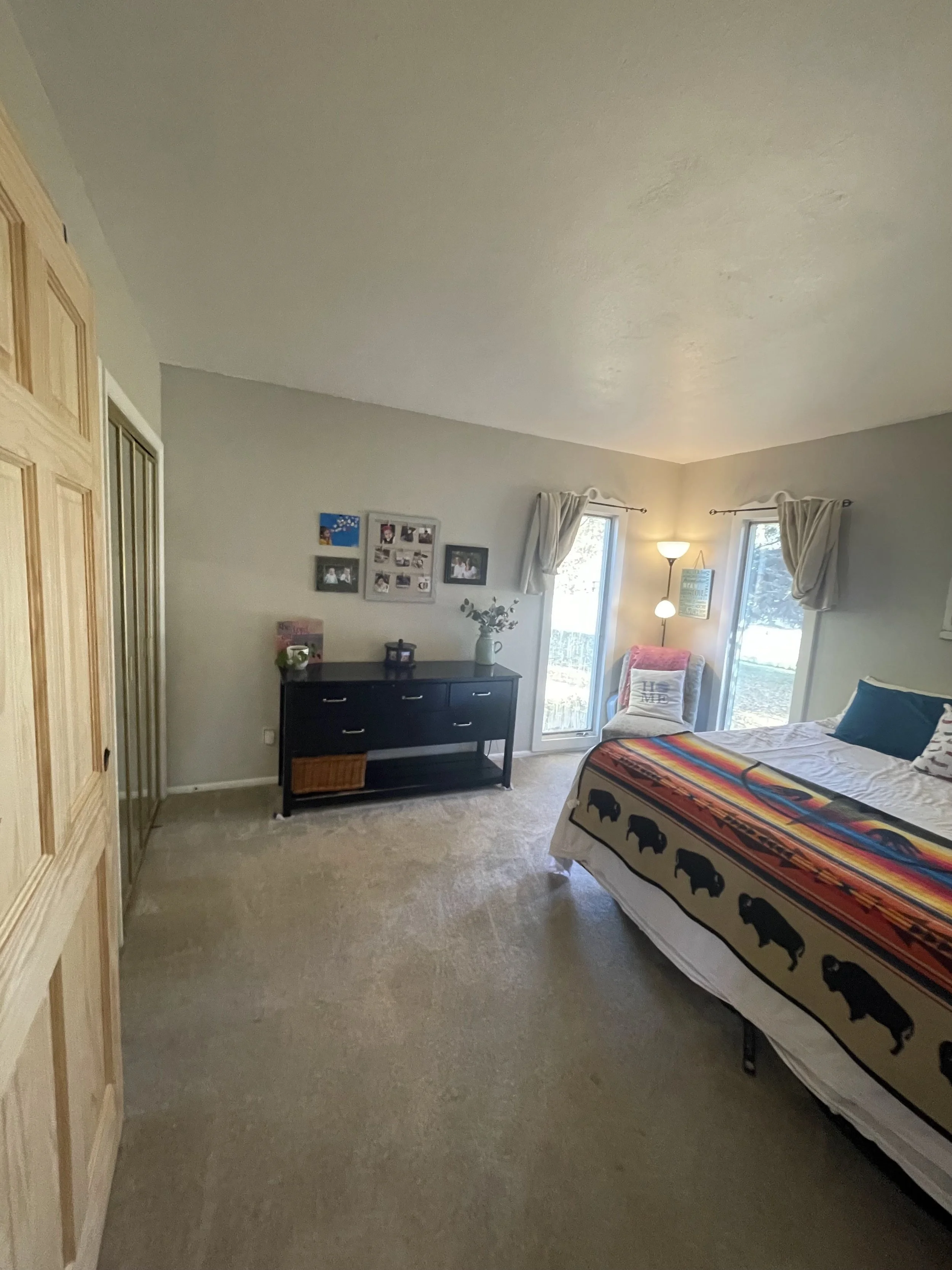 Clean and organized home interior with bright natural light.