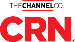The CRN and The Channel Company Logo, spelt out in black and red lattering with CRN appearing largest