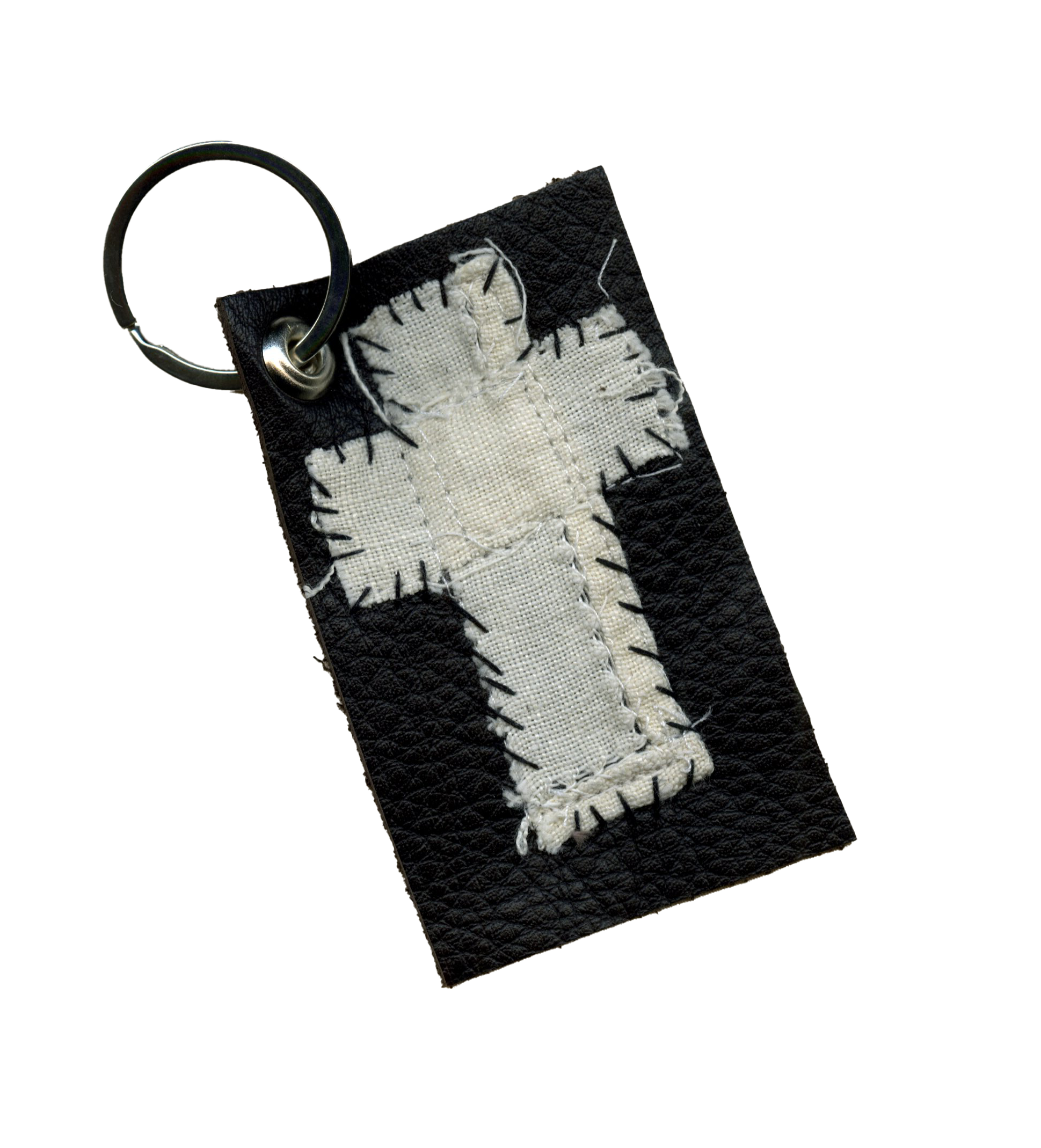 stitch cross keychain