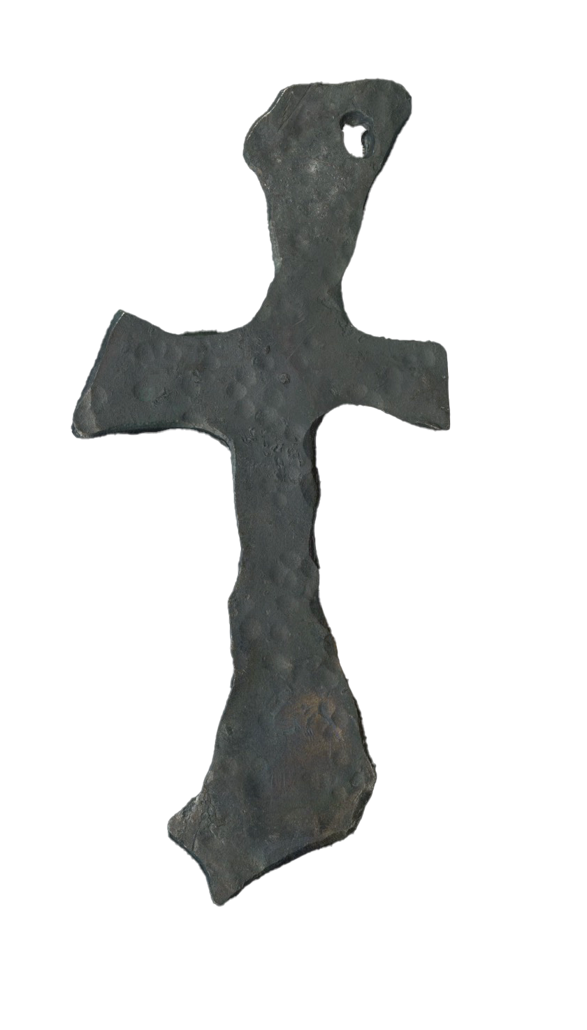 steel cross pendant