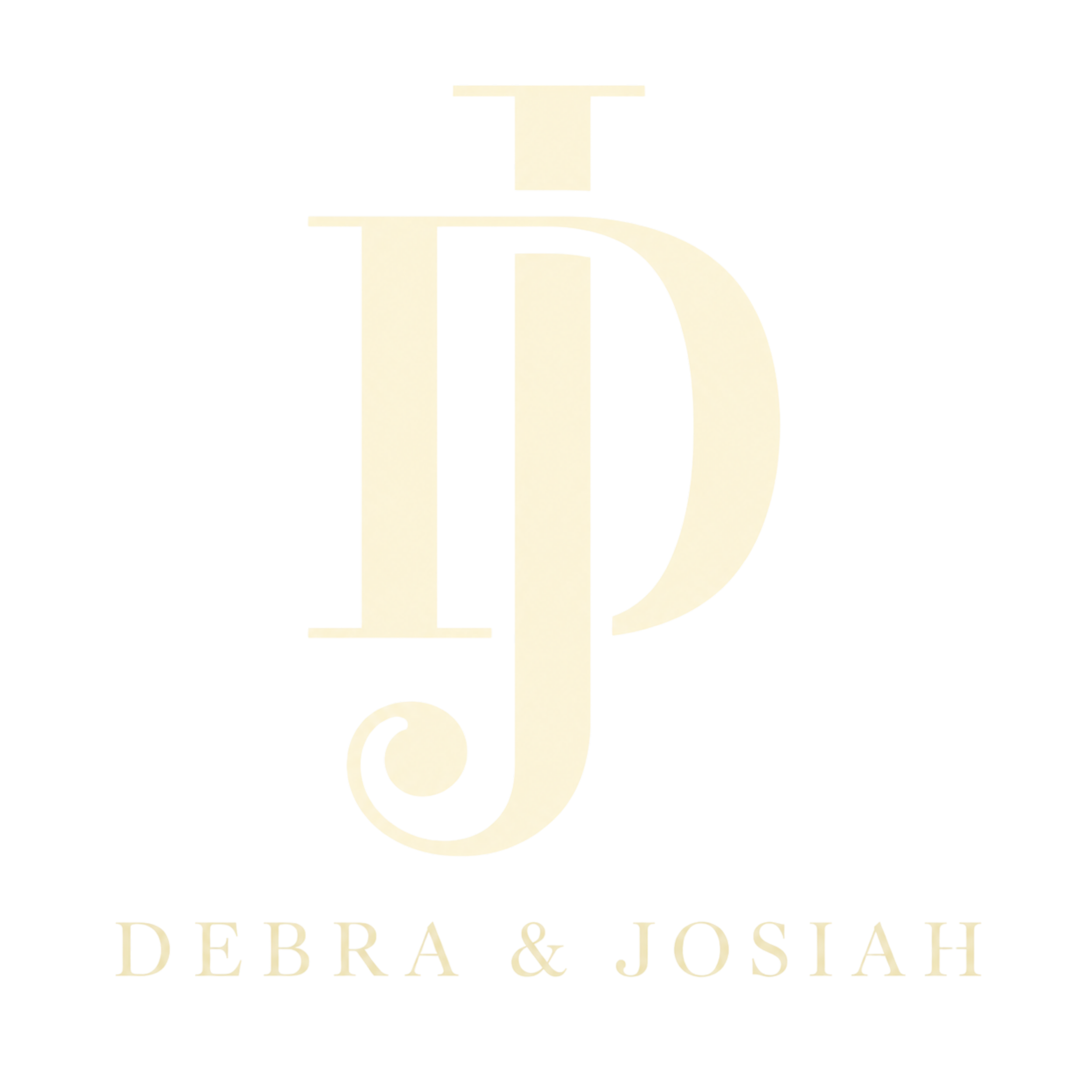 A logo for Deborah & Josie's Deli & Cafe, featuring a large stylized letter 'D' with the business name below.