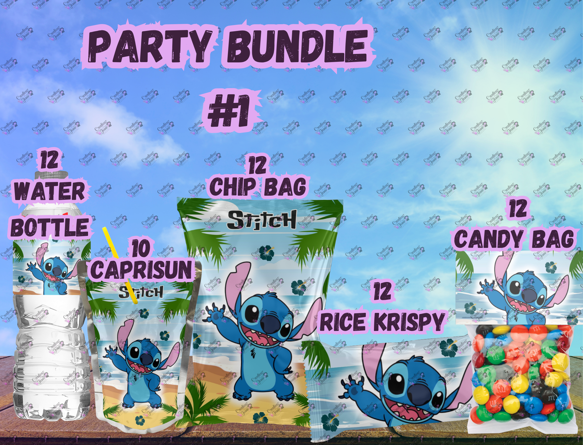 Party Favor Digital Template Bundle