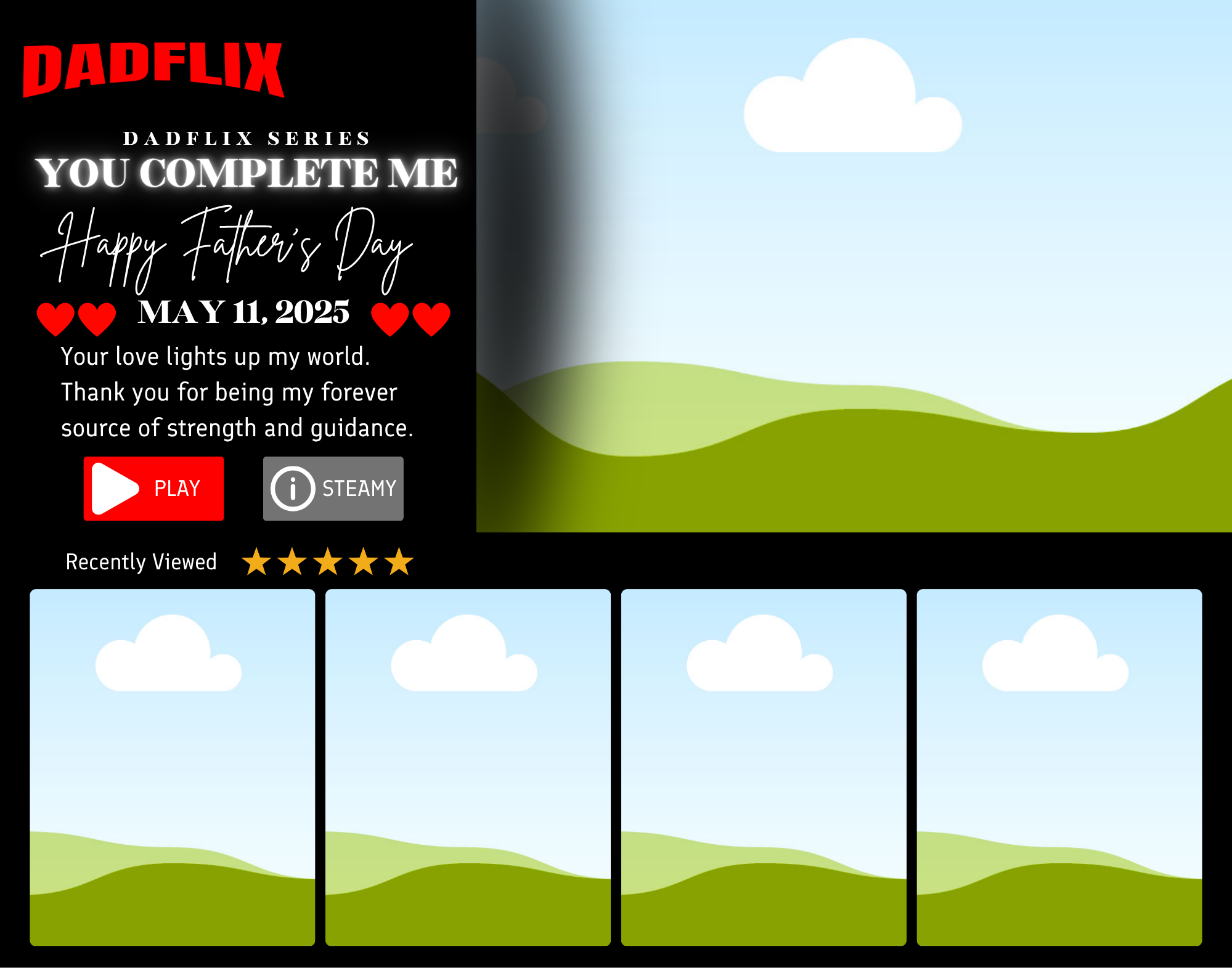 "DAD" Netflix Template