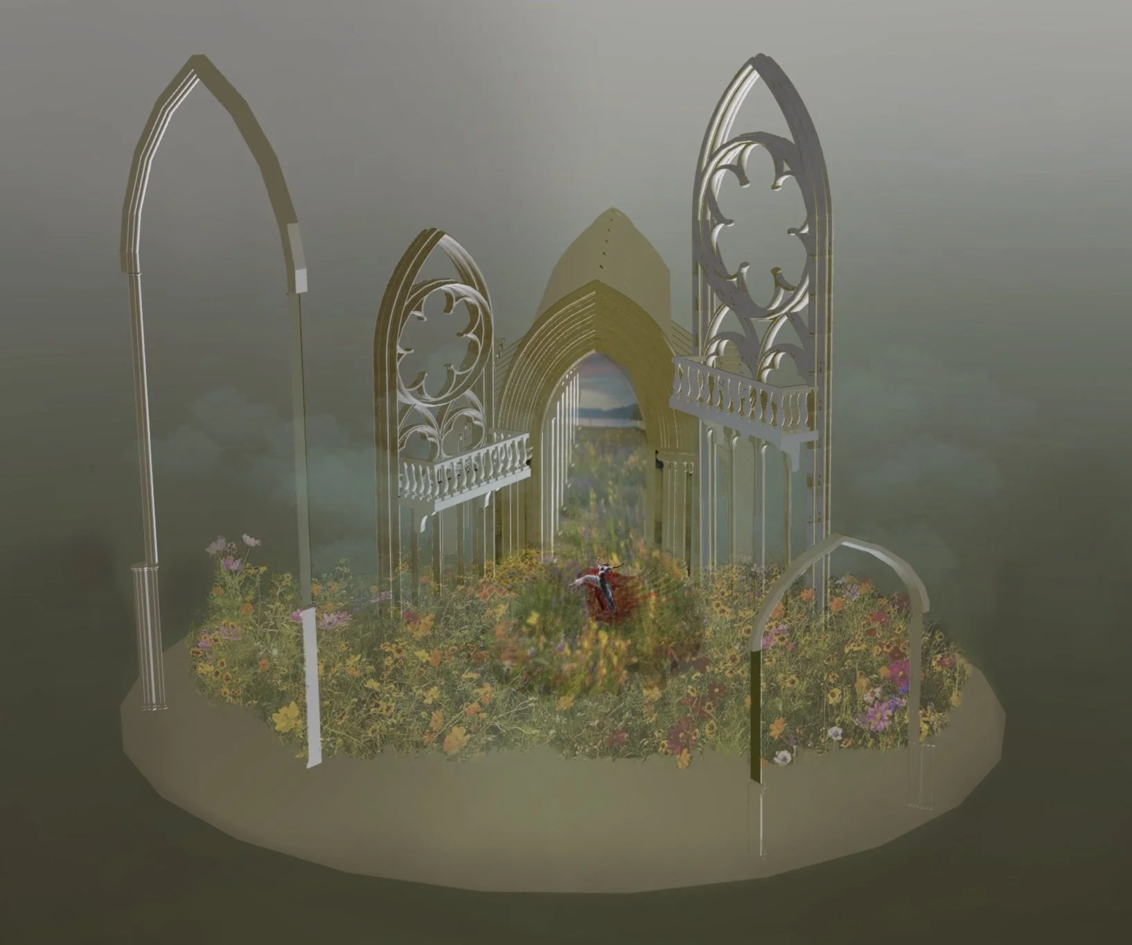 Act III - Scene 4 part 2 - Polonius's Death - Hamlet - Oppel.JPG