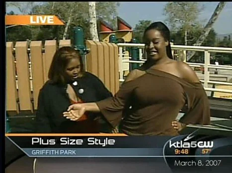 My first fashion collection. TV appearance.