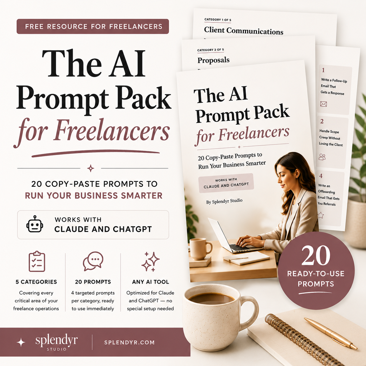 AI Prompt Pack for Freelancers - Freebie