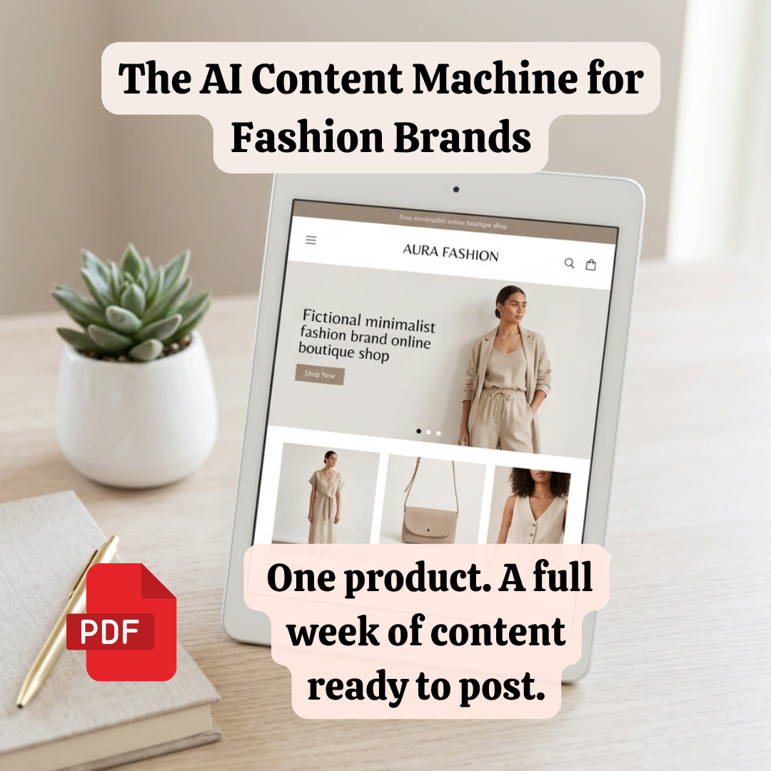 The AI Content Machine for Fashion Brands guide