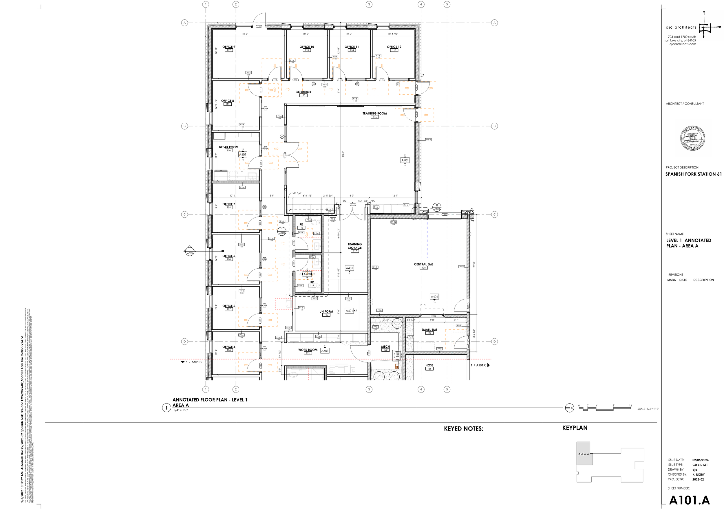 26 0205 - Spanish Fork Fire Station 61 - Construction Drawings Page 002.png