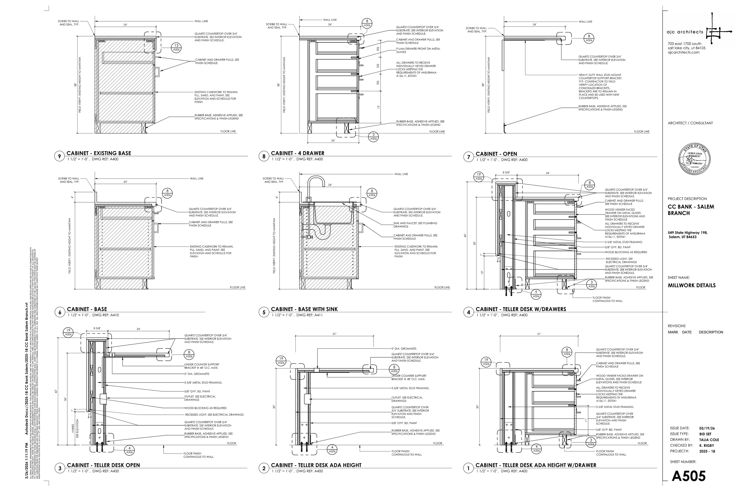 26 0326 CC BANK - SALEM BRANCH - COMBINED PERMIT SET Page 018.png