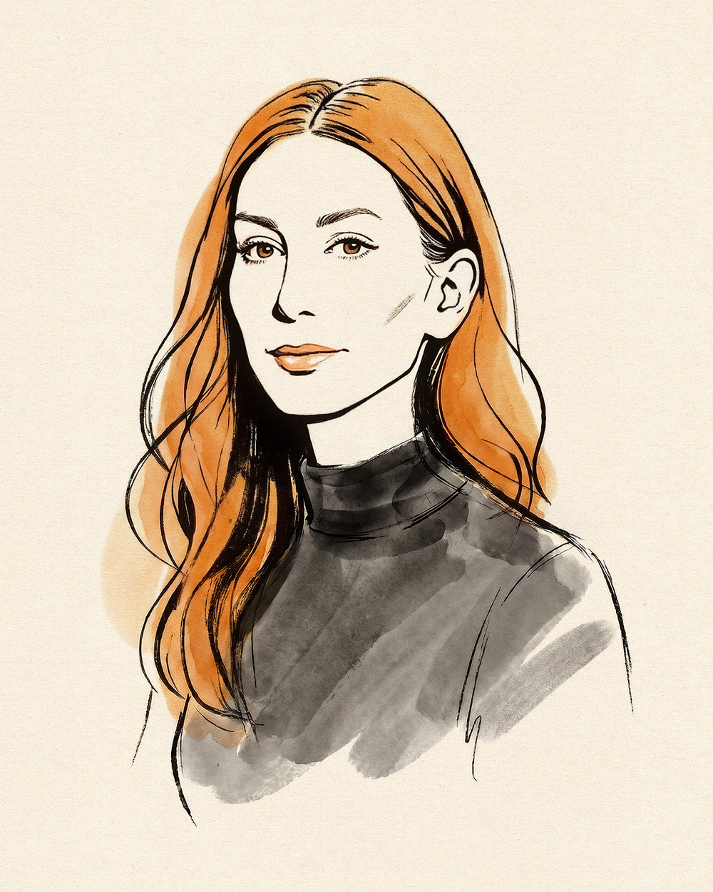 Illustrated portrait of Jennifer Fisher