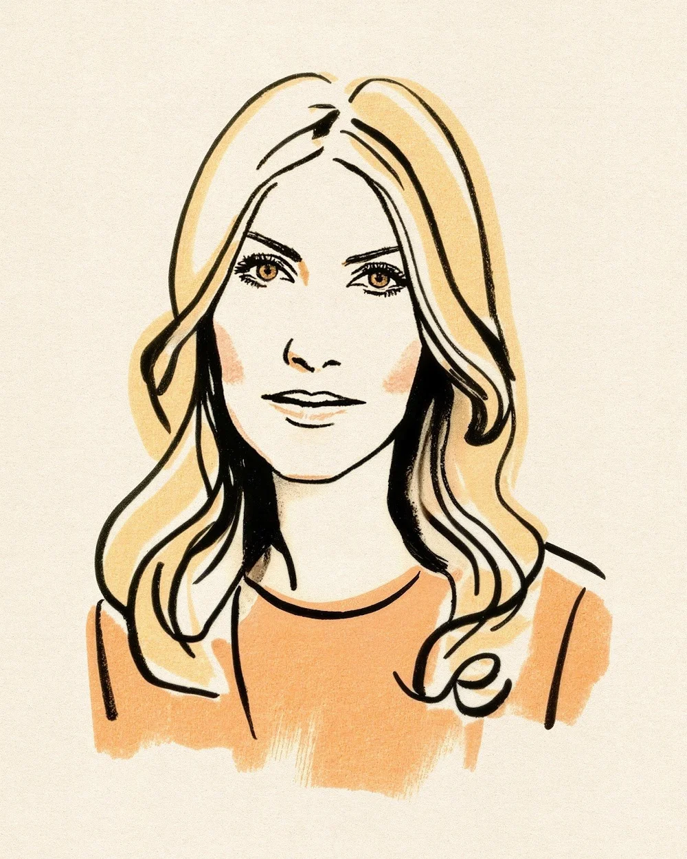 Illustrated portrait of Sarah Creal