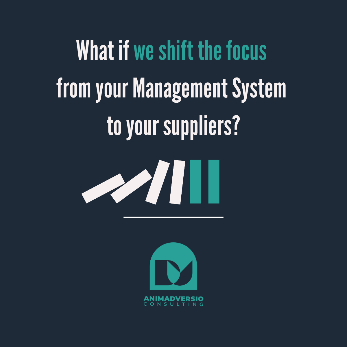 How about we don't focus on your Management System?