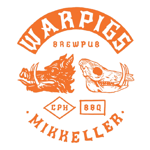 Warpigs Brewpub logo in orange - Participating at Aarhus Together 2026