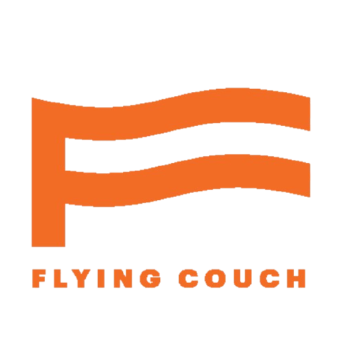Flying Couch logo in orange - Participating at Aarhus Together 2026