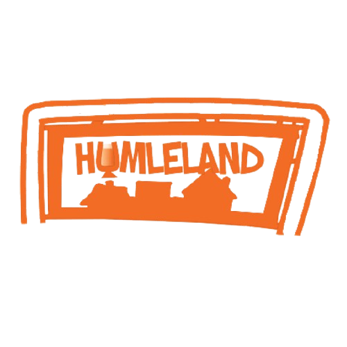 Humleland logo in orange - Participating at Aarhus Together 2026