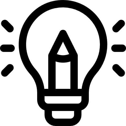 Geometric drawing of an outline square with sections divided by vertical, horizontal, and half circle lines.