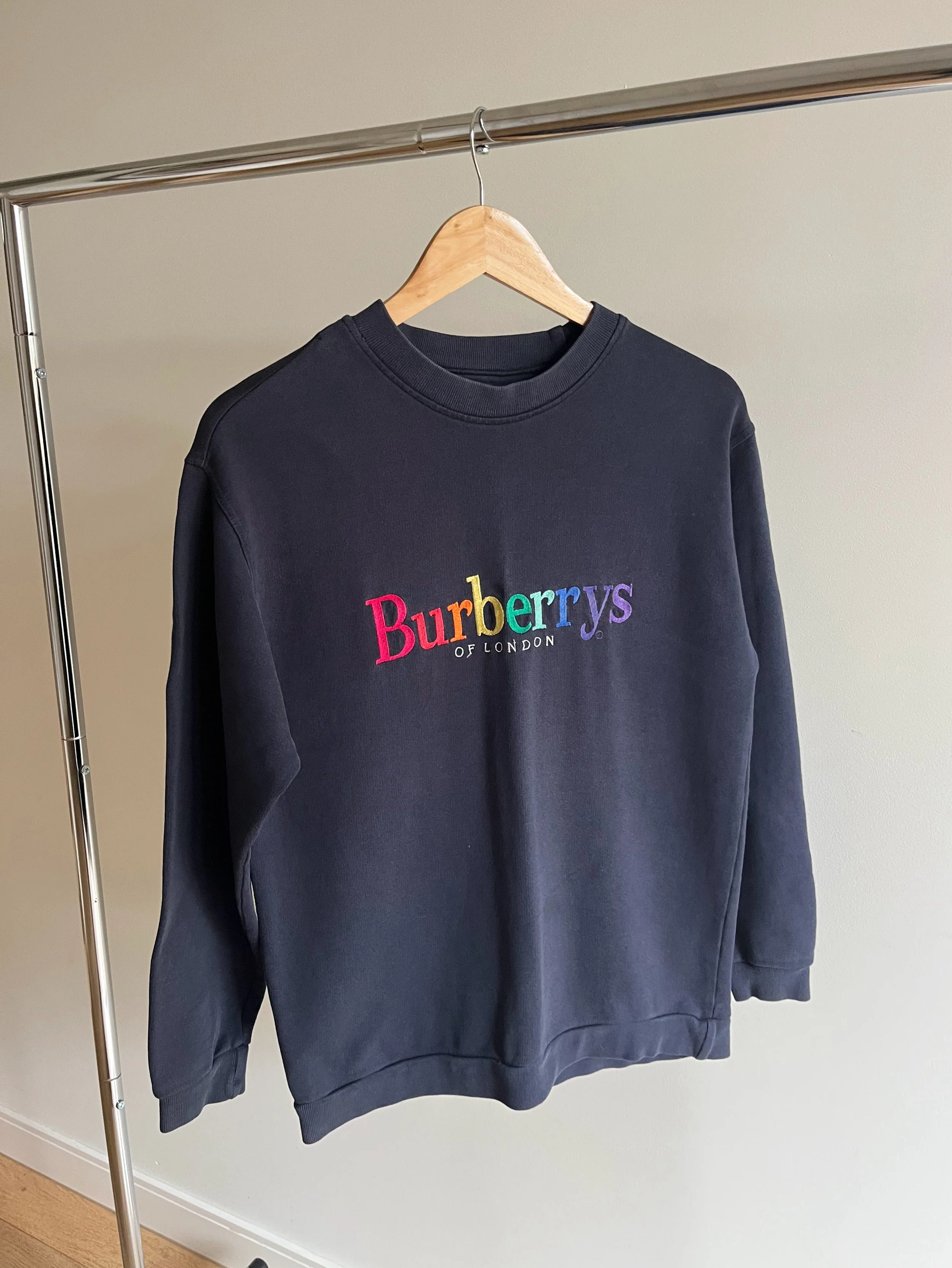 Navy Burberry Sweatshirt