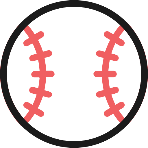 Close-up of a baseball with red stitching.
