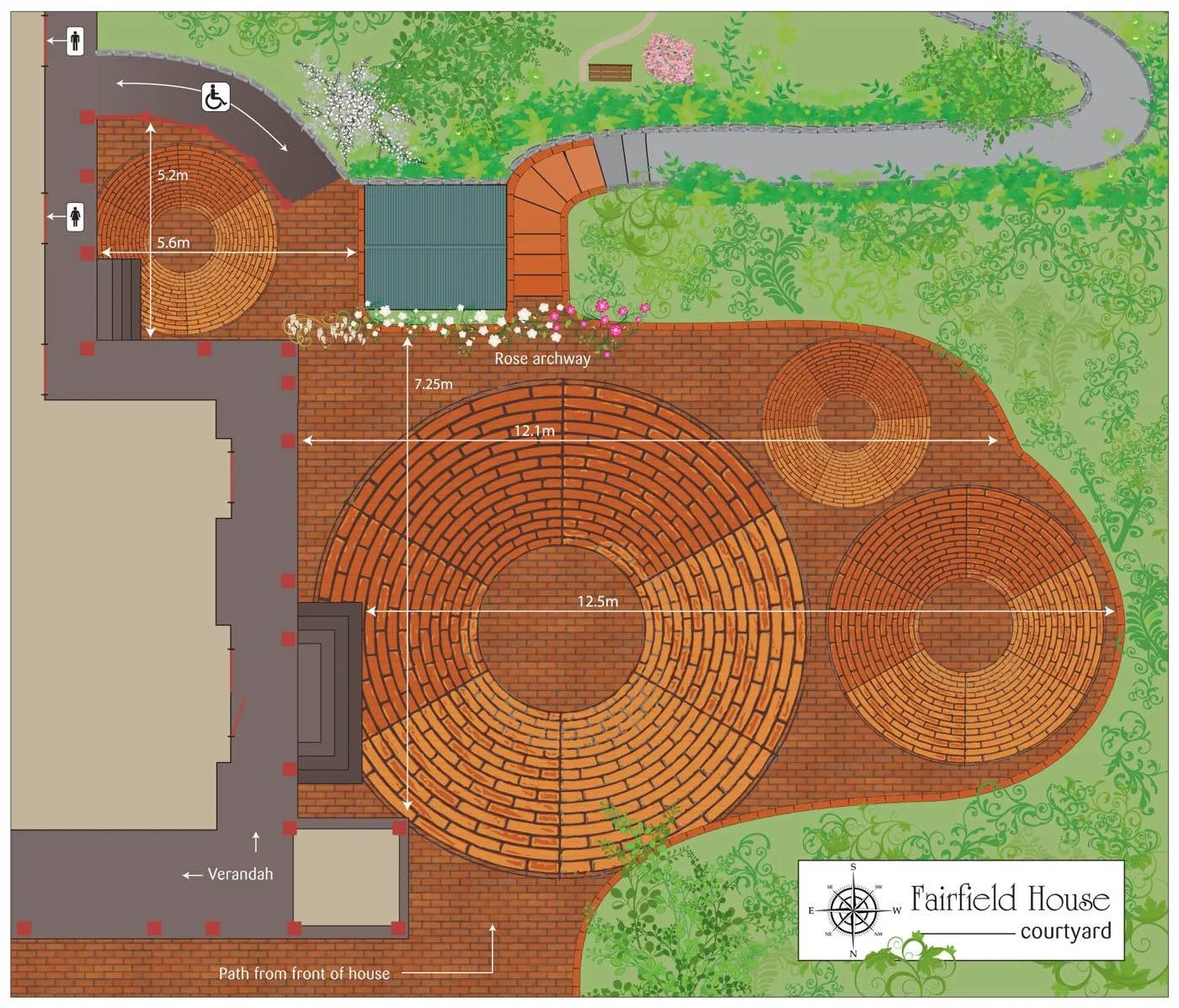 Courtyard site map