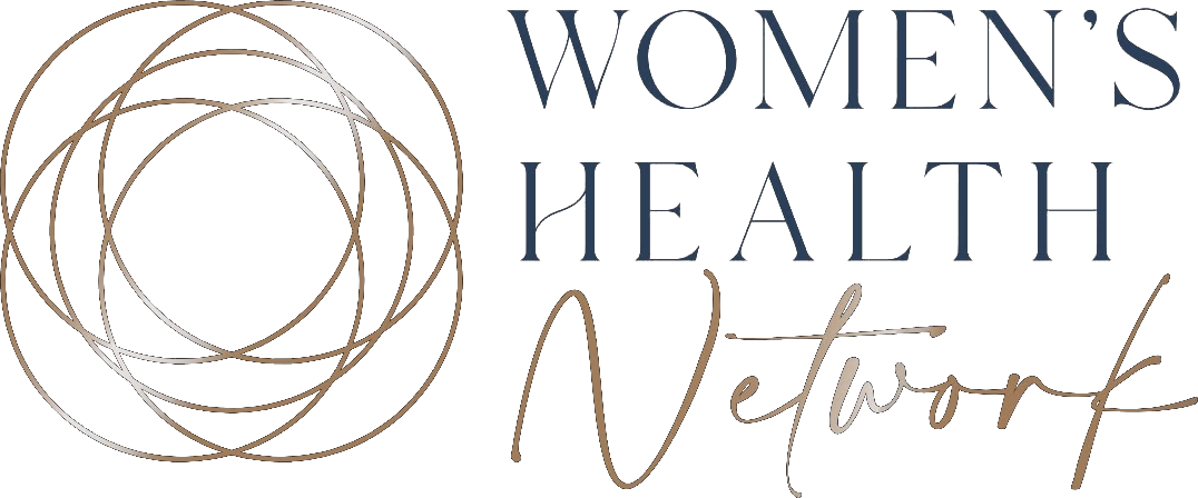 Illustration with abstract shapes and text reading 'Women's Health'.