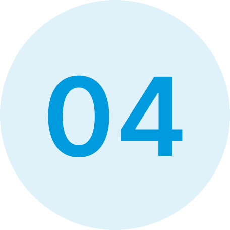 Number 04 inside a light blue circle with a slightly darker blue background.