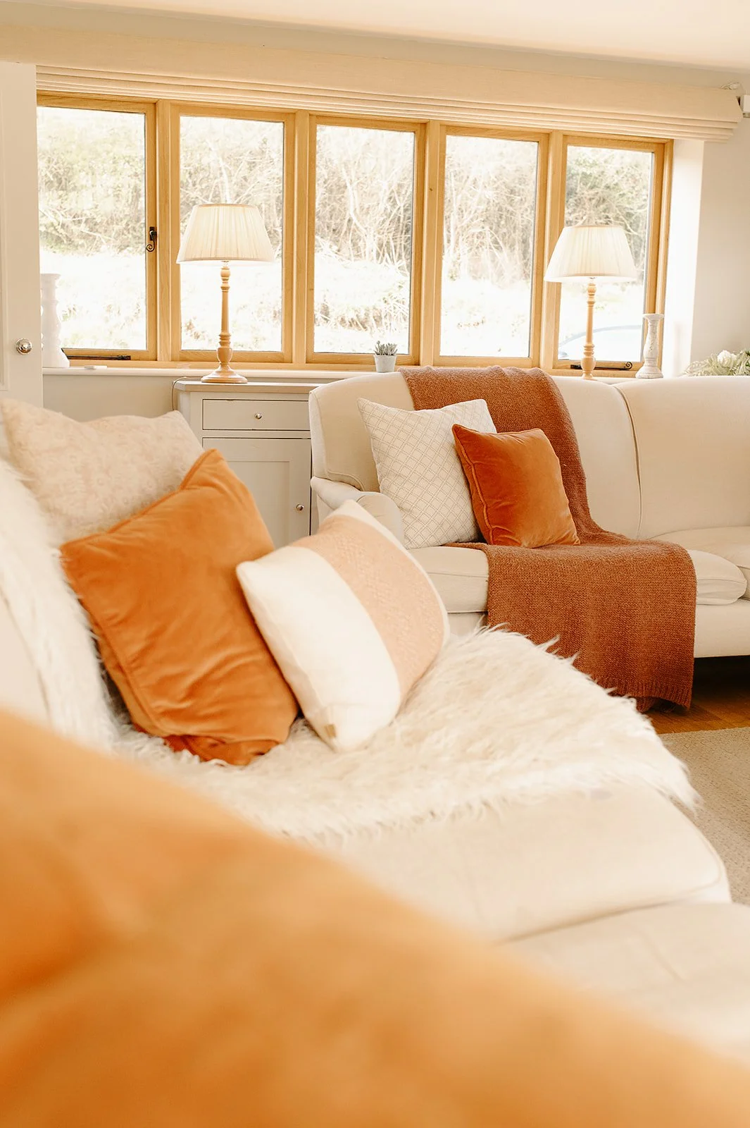 Sumptuous sofas at Lambourne House