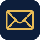 Icon of a yellow envelope on a dark background