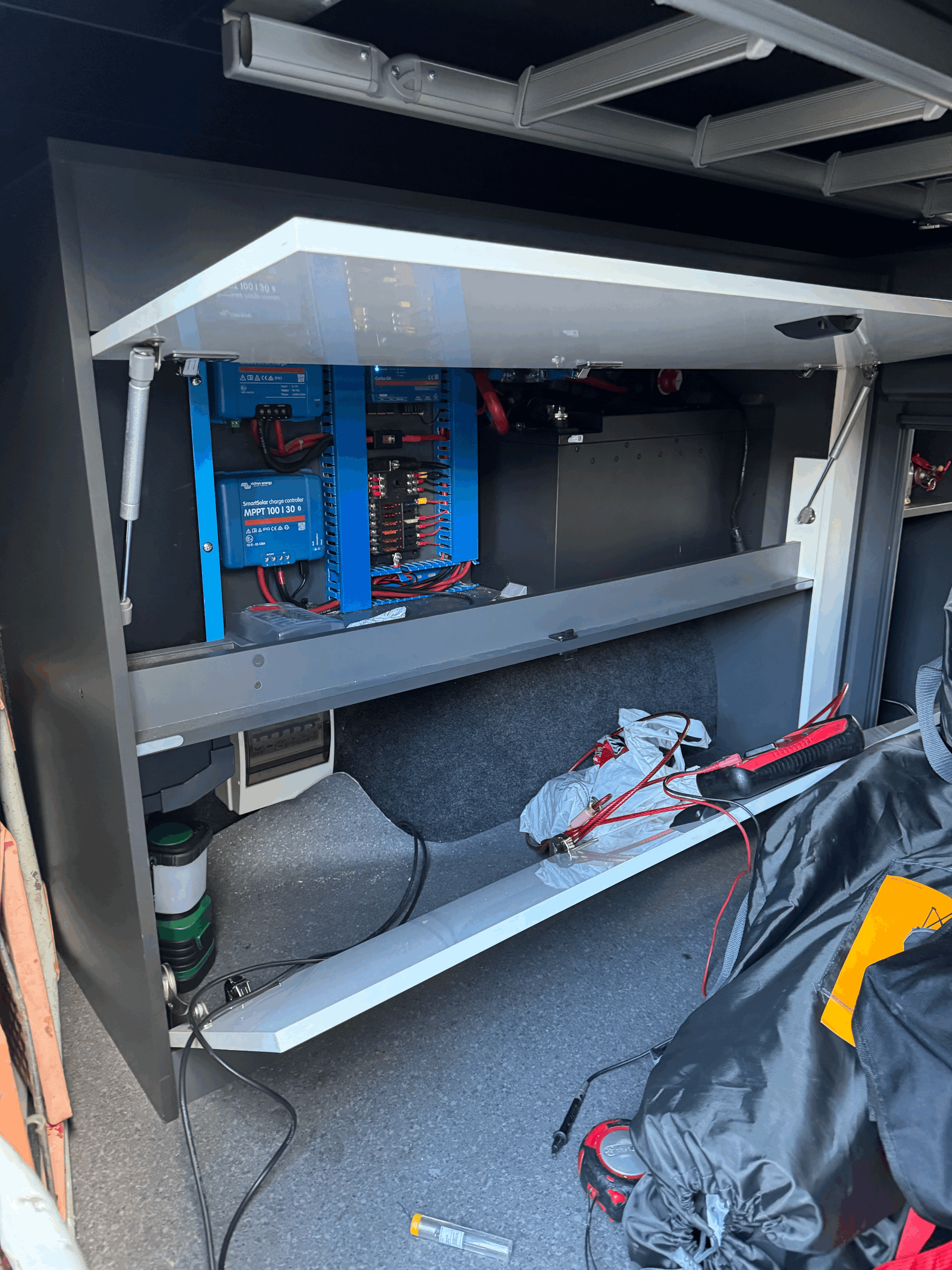 Camper solar panel fitment