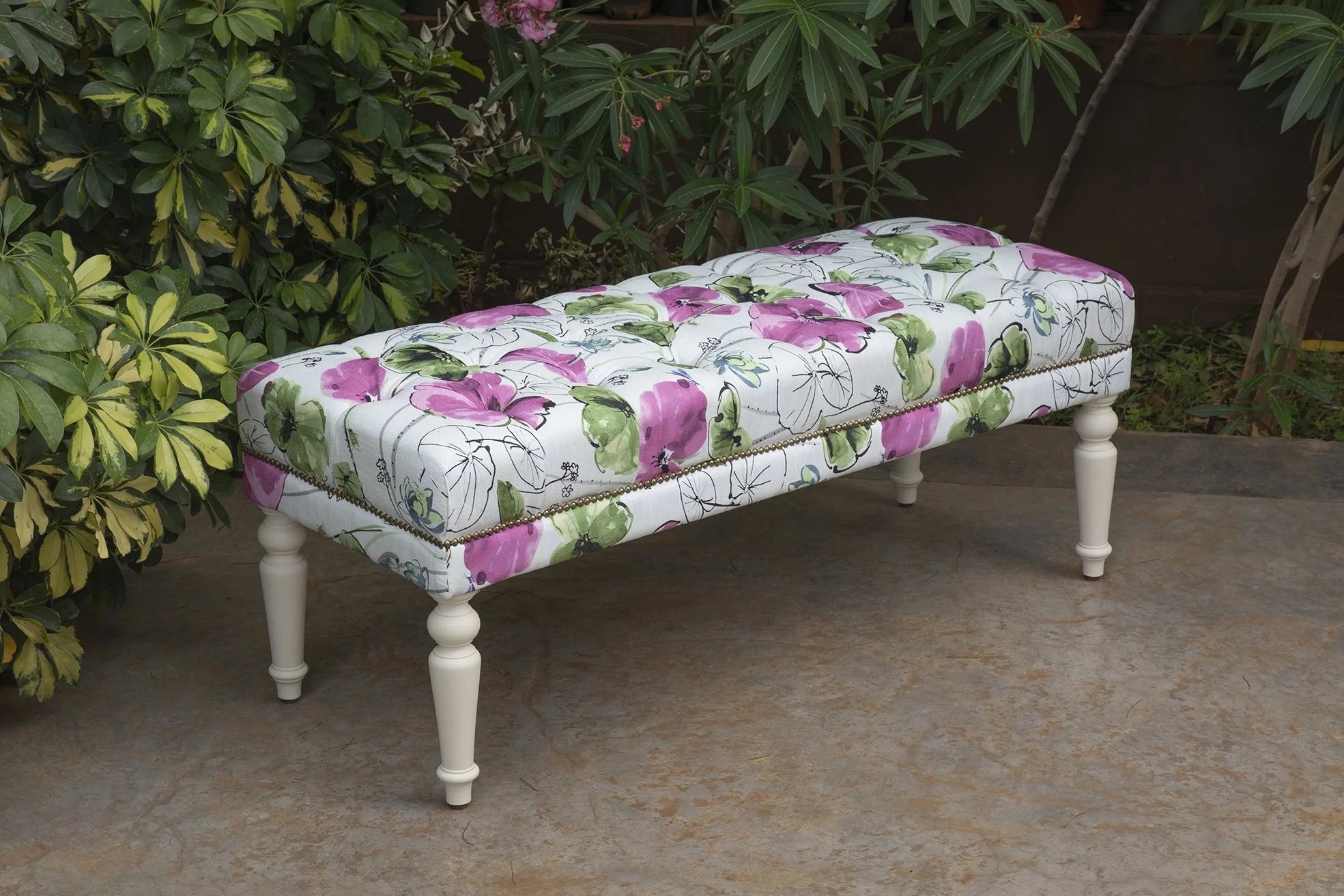 Bench - Fuschia/Green/White