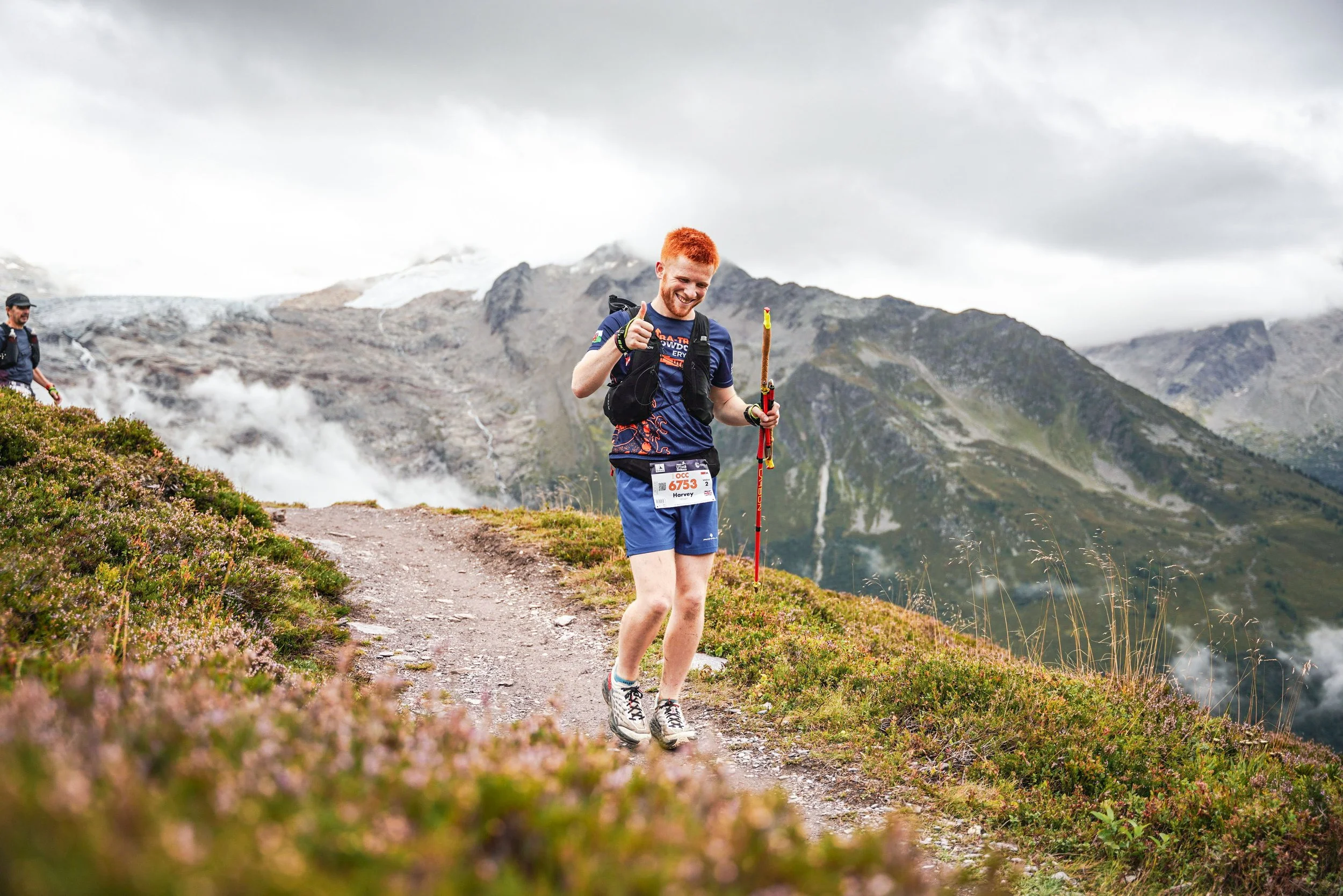 A picture of Harvey (counsellor) taking part in a running event. Running is a past time and hobby of Harvey’s.