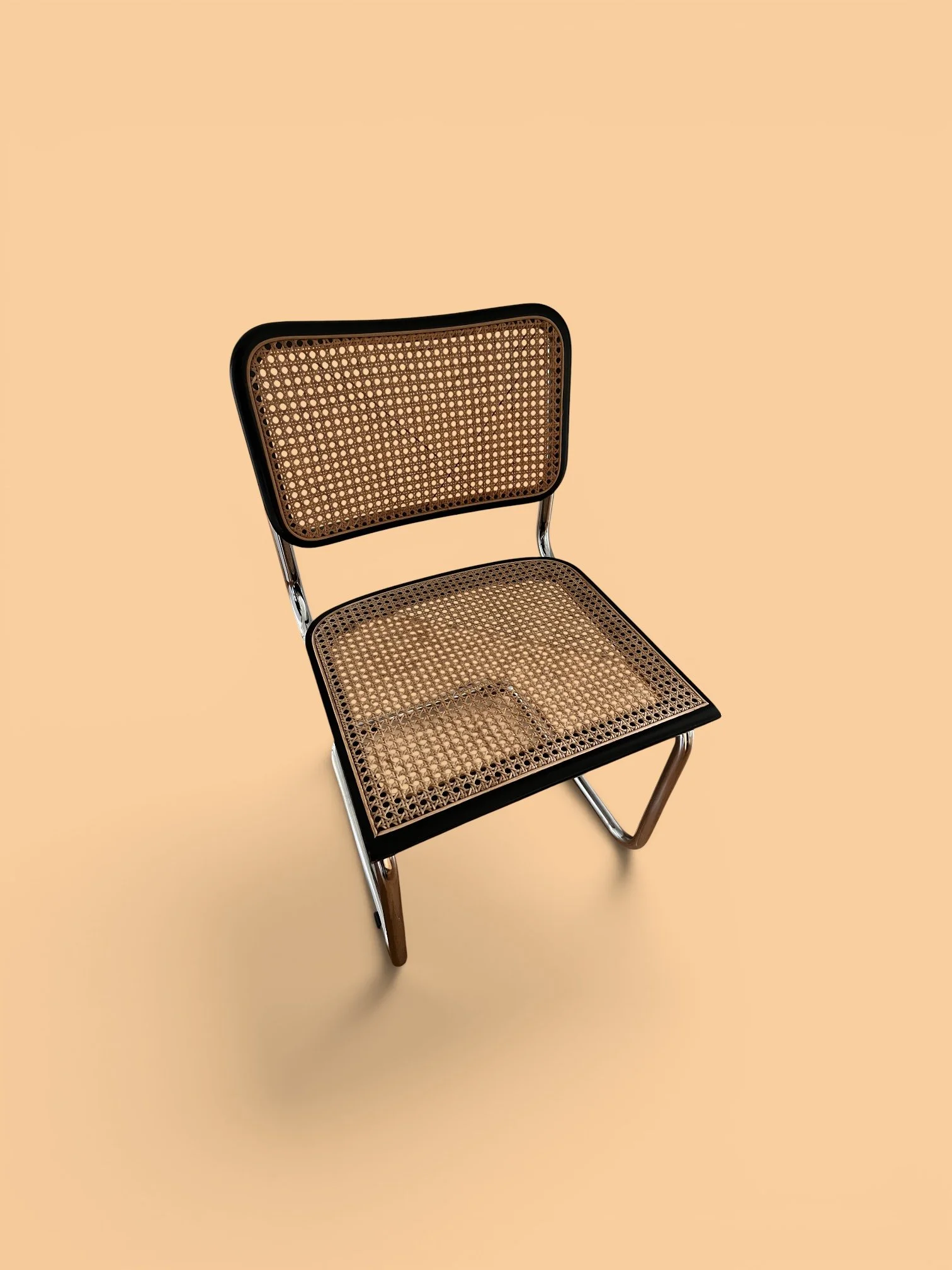 Chaise Cesca B32 de Marcel Breuer avec cannage refait